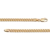 Thumbnail Image 2 of Cuban Curb Chain Necklace 3mm Hollow 10K Yellow Gold 24"