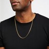 Thumbnail Image 3 of Cuban Curb Chain Necklace 3mm Hollow 10K Yellow Gold 24"