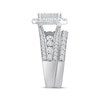 Thumbnail Image 2 of Adore Princess-Cut Multi-Diamond Center Bridal Set 3 ct tw 10K White Gold