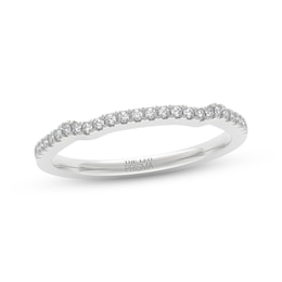 THE LEO Prisma Diamond Contour Wedding Band 1/8 ct tw 14K White Gold