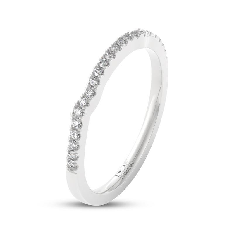Main Image 2 of THE LEO Prisma Diamond Contour Wedding Band 1/8 ct tw 14K White Gold