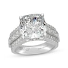 Thumbnail Image 1 of Neil Lane Artistry Cushion-Cut Lab-Grown Diamond Engagement Ring 10 ct tw 14K White Gold