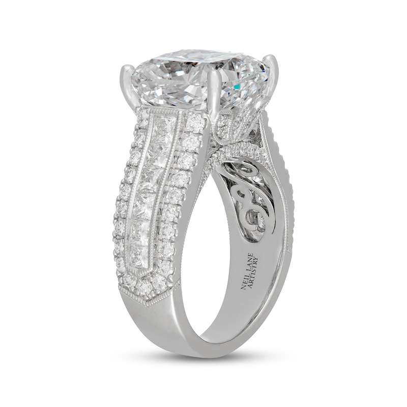 Main Image 2 of Neil Lane Artistry Cushion-Cut Lab-Grown Diamond Engagement Ring 10 ct tw 14K White Gold