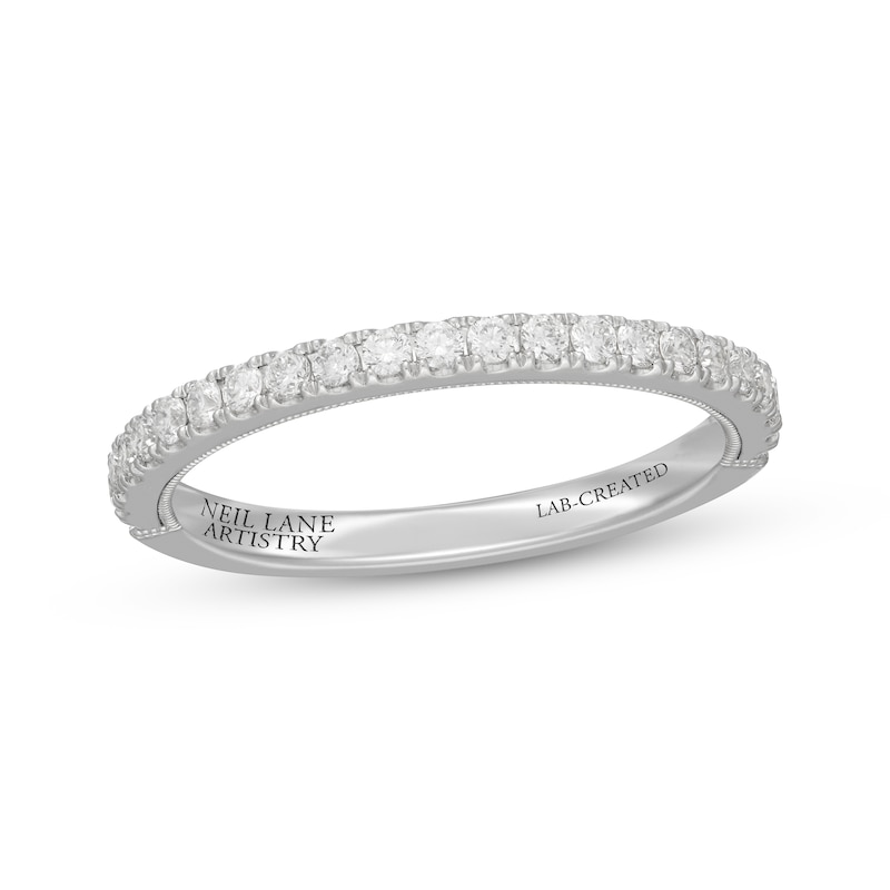 Main Image 1 of Neil Lane Artistry Lab-Grown Diamond Wedding Band 1/3 ct tw 14K White Gold