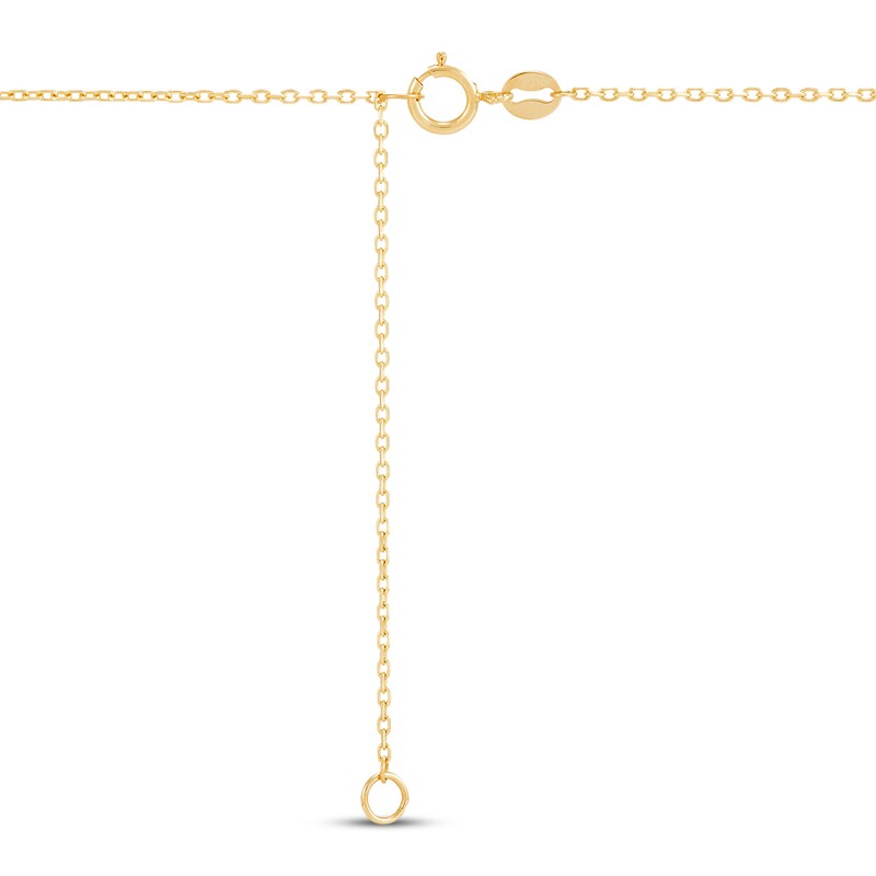 Main Image 3 of Cutout Leaf & Vine Heart Necklace 10K Yellow Gold 18"