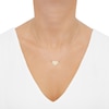 Thumbnail Image 4 of Cutout Leaf & Vine Heart Necklace 10K Yellow Gold 18"