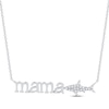 Thumbnail Image 1 of Diamond "Mama" Shark Necklace 1/20 ct tw Sterling Silver