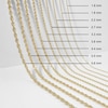 Thumbnail Image 3 of Rope Chain Necklace 4.5mm Solid 14K Yellow Gold 24"