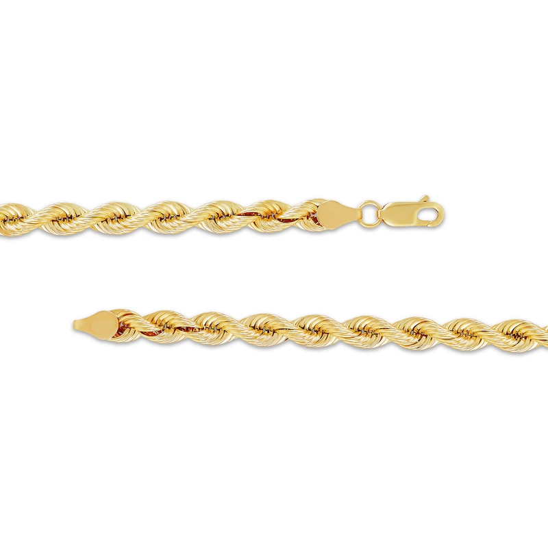 Main Image 2 of Rope Chain Necklace 5.7mm Solid 14K Yellow Gold 18"
