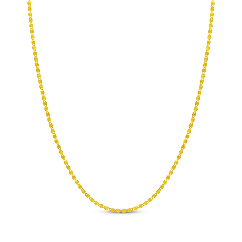 Main Image 1 of Valentino Chain Necklace 2.7mm Solid 14K Yellow Gold 18"