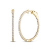 Thumbnail Image 1 of Diamond Inside-Out Hoop Rope Twist Earrings 1 ct tw 14K Yellow Gold