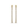 Thumbnail Image 2 of Diamond Inside-Out Hoop Rope Twist Earrings 1 ct tw 14K Yellow Gold