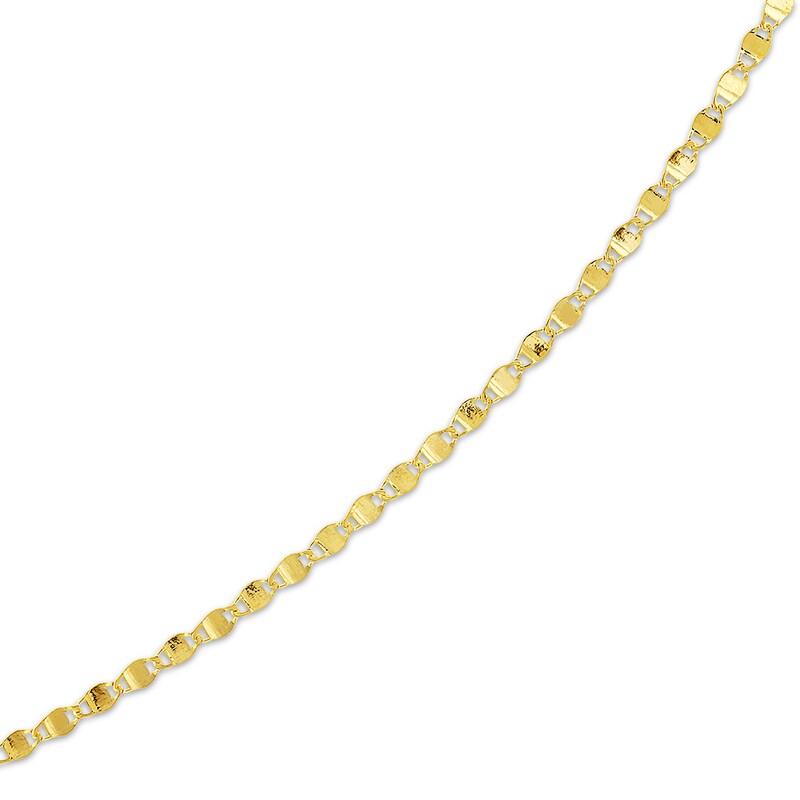 Main Image 2 of Diamond-Cut Valentino Chain Necklace 2.7mm Hollow 14K Yellow Gold 16"
