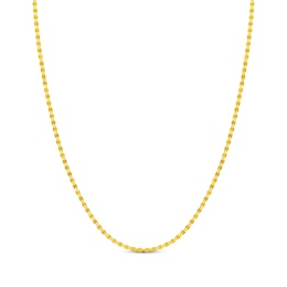 Diamond-Cut Valentino Chain Necklace 2.7mm Hollow 14K Yellow Gold 18&quot;