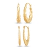Thumbnail Image 1 of Graduated Hoop Earrings Set 14K Yellow Gold