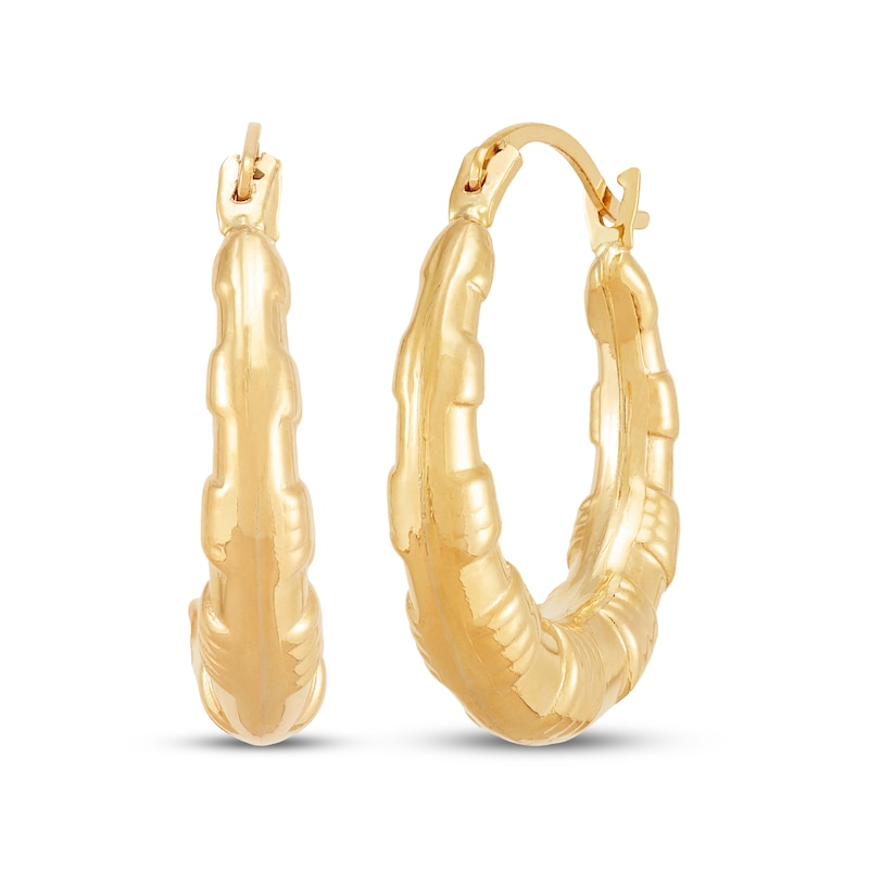 Main Image 3 of Graduated Hoop Earrings Set 14K Yellow Gold