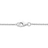Thumbnail Image 3 of Lab-Created Ruby & White Lab-Created Sapphire Necklace Sterling Silver 18"