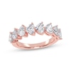 Thumbnail Image 1 of Adore Lab-Grown Diamonds Heart-Shaped East-West Anniversary Ring 2 ct tw 14K Rose Gold