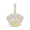 Thumbnail Image 1 of Diamond "KING" Crown Charm 3/4 ct tw 10K Yellow Gold