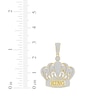 Thumbnail Image 3 of Diamond "KING" Crown Charm 3/4 ct tw 10K Yellow Gold