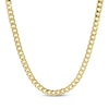 Thumbnail Image 1 of 5.7mm Curb Chain Necklace & Bracelet Set Semi-Solid 10K Yellow Gold
