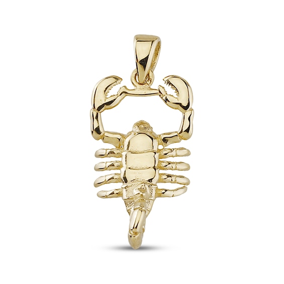 Men's Polished Scorpion Charm 10K Yellow Gold