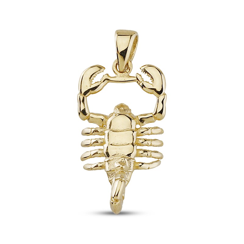 Main Image 1 of Men's Polished Scorpion Charm 10K Yellow Gold