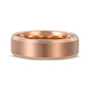 Thumbnail Image 3 of Beveled Edge Wedding Band Rose Ion-Plated Tungsten Carbide 7mm
