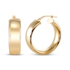 Thumbnail Image 1 of Bold Hoop Earrings 24K Yellow Gold Vermeil Sterling Silver 25mm