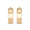 Thumbnail Image 2 of Bold Hoop Earrings 24K Yellow Gold Vermeil Sterling Silver 25mm