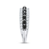 Thumbnail Image 3 of Adore Black & White Diamond Anniversary Ring 1 ct tw 14K White Gold
