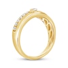 Thumbnail Image 2 of Marquise-Cut Lab-Grown Diamond Fashion Ring 1/2 ct tw 24K Yellow Gold Vermeil Sterling Silver