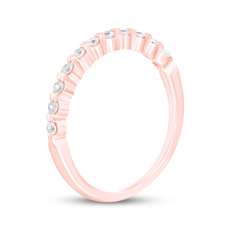 Main Image 2 of Adore Diamond Hearts Anniversary Ring 1/5 ct tw 10K Rose Gold