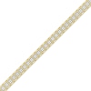 Thumbnail Image 2 of Men's Multi-Diamond Square Link Line Bracelet 2 ct tw 10K Yellow Gold 8.5"