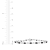 Thumbnail Image 3 of Emerald-Cut Black Onyx & White Lab-Created Sapphire Bracelet Sterling Silver 7.5"