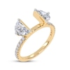 Thumbnail Image 2 of Adore Lab-Grown Diamonds Half Moon-Shaped Enhancer Ring 1-1/8 ct tw 14K Yellow Gold