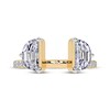 Thumbnail Image 4 of Adore Lab-Grown Diamonds Half Moon-Shaped Enhancer Ring 1-1/8 ct tw 14K Yellow Gold