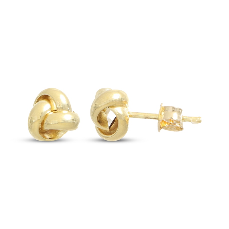 Main Image 1 of Love Knot Stud Earrings 10K Yellow Gold