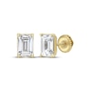 Thumbnail Image 1 of KAY Lab-Grown Diamonds Emerald-Cut Solitaire Stud Earrings 3 ct tw 10K Yellow Gold (F/SI2)