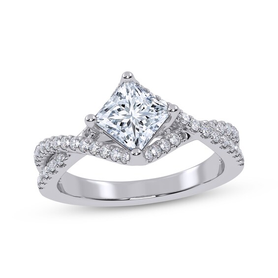 Adore Lab-Grown Diamonds Certified Princess-Cut Engagement Ring 1-1/4 ct tw 14K White Gold