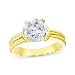 Adore Lab-Grown Diamonds Certified Round-Cut Solitaire Engagement Ring 2 ct tw 14K Yellow Gold (F/VS2)