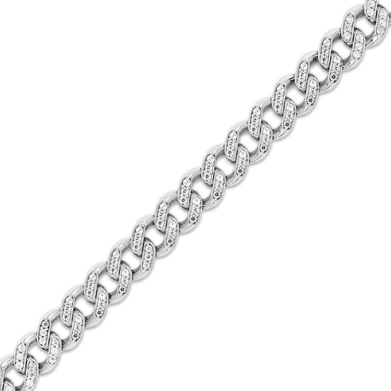 KAY Lab-Grown Diamonds Curb Chain Bracelet 2 ct tw Sterling Silver 8.5"