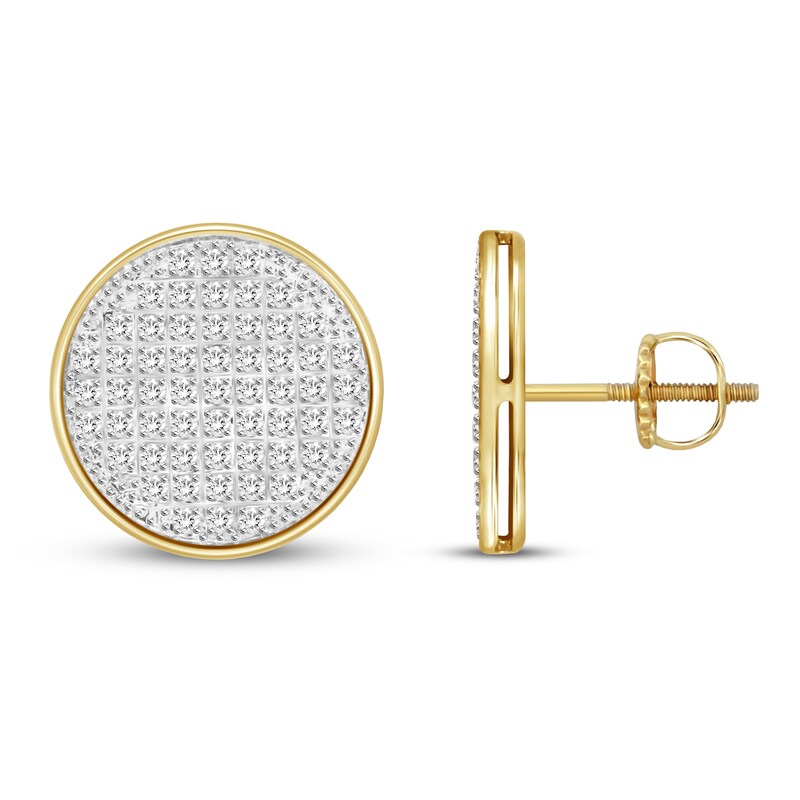 Main Image 1 of Diamond Earrings 1/3 ct tw Round-cut 10K Yellow Gold