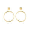 Thumbnail Image 0 of Circle Drop Earrings 14K Yellow Gold