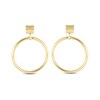 Thumbnail Image 0 of Circle Drop Earrings 14K Yellow Gold