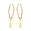 Thumbnail Image 2 of Twist Hoop Earrings 14K Yellow Gold 25mm