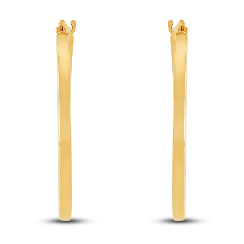 Hoop Earrings 14K Yellow Gold 25mm