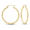 Thumbnail Image 0 of Twist Hoop Earrings 14K Yellow Gold 30mm