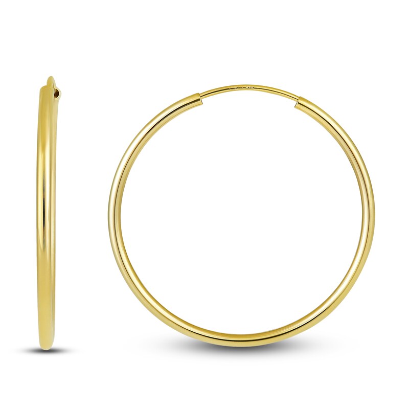 Main Image 1 of Endless Hoop Earrings 14K Yellow Gold 25mm