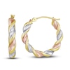 Thumbnail Image 1 of Twist Hoop Earrings 14K Yellow Gold 20mm